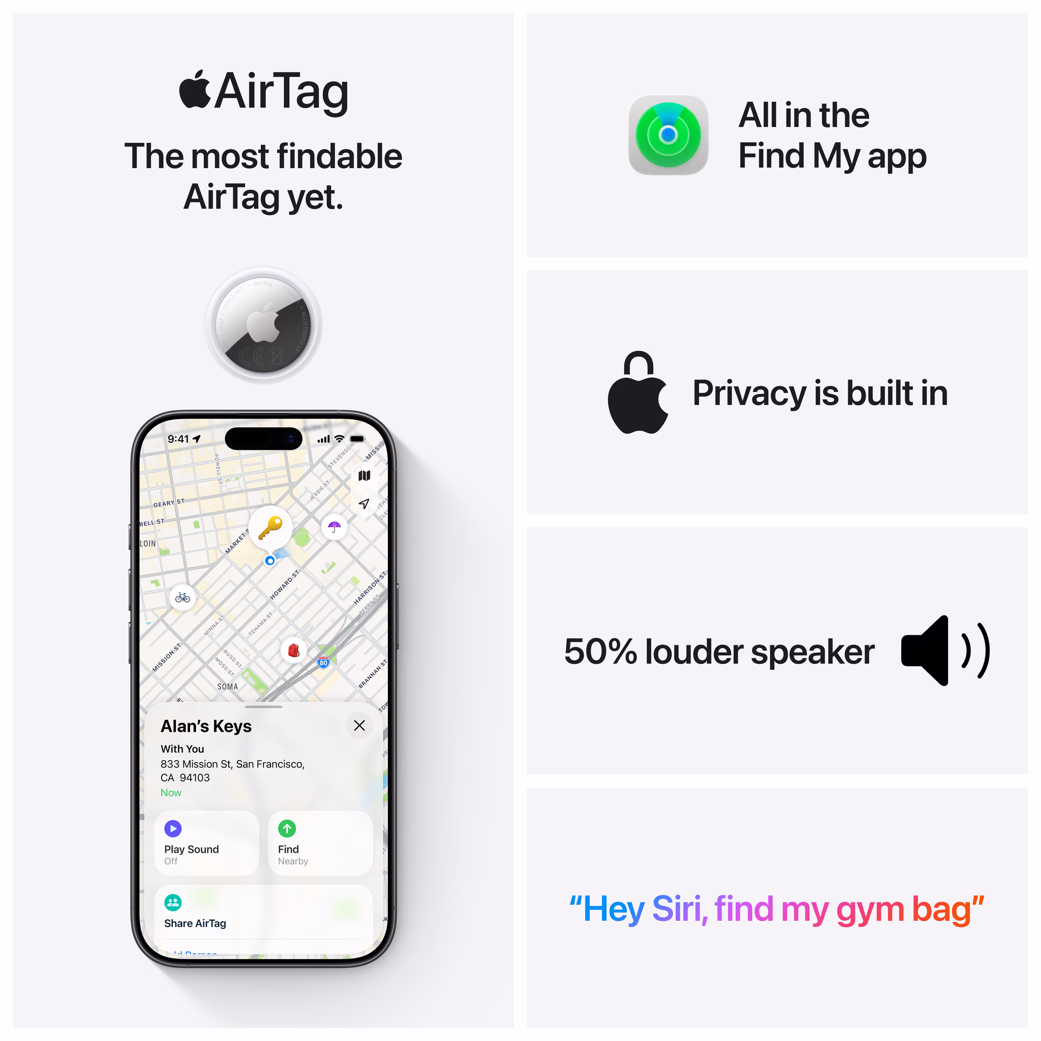 Apple AirTag - 2e generatie (2026) - 4 stuks